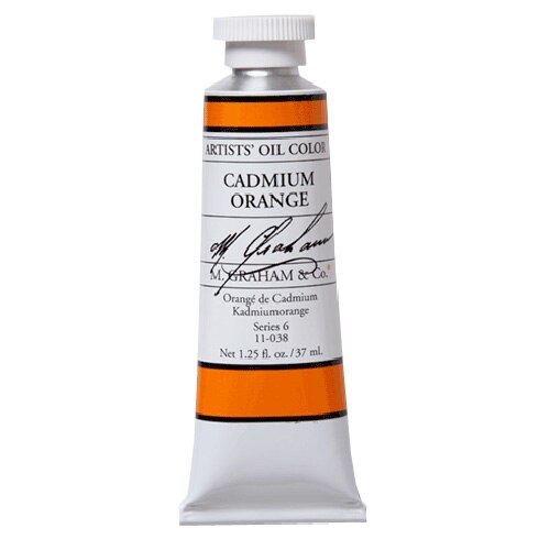 M. Graham & Co., Artists', Oil Paint, 1.25oz, Cadmium Orange